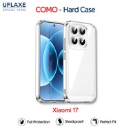 UFLAXE COMO - For Xiaomi 17 Case - Clear Anti-yellowing Shockproof Hard Case, Anti-Fingerprint Slim 