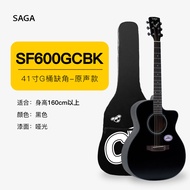 SAGA SF 600 Guitar คุณภาพระดับมืออาชีพสำหรับนักเรียนใหม่ คุณภาพระดับมืออาชีพ 6 สาย ไม้ อุปกรณ์เครื่อ