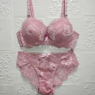 W&amp;N CUCI GUDANG | bra set setelan bh + cd wanita renda kawat busa