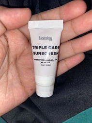 5ml FACETOLOGY SUNSCREEN SHARE IN JAR SPF 40pa ++++ hybrid technology barakallaholshop bandung