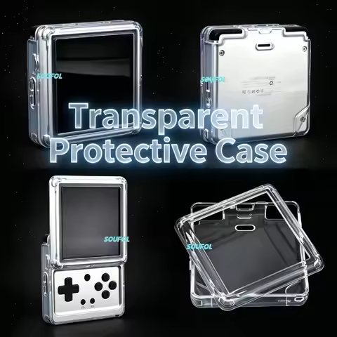 Clear Soft TPU Protective Case For RG Rotate Shock Absorbing Anti-Fall Anti-Scratch Handheld Gaming 