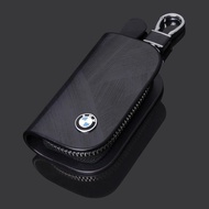 BMW Accessories Leather Car Key Cover Keyring Holder Key Keychain Case Protective key Zipper Bag Wal