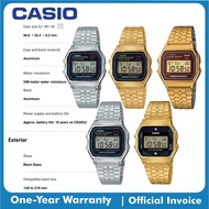 Casio Unisex A159W Classic Digital Stainless Steel Bracelet Watch A159WA-N1DF, A159WGEA-1DF, A159WGE