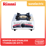 Rinnai RI-511 T Kompor Gas Turbo Stainless 1 Tungku RI-511T / RI 511T / RI511T / RI 511 T / RI511 T