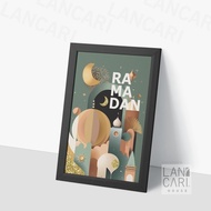 Eid al-Fitr decoration wall frame home decoration Ramadan al-Fitr office decoration cafe restaurant 