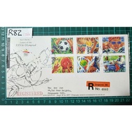R82 1992 Singapore FDC Sport Series - Games of the XXVth Olympiad, Registered Singapore First Day Co