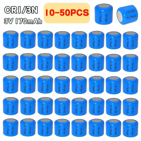 10-50PCS 3V CR1/3N 170mAh Lithium Battery Cells 3V CR-1/3N CR13N M6 M7 DL-1/3N CR1/3N high-discharge