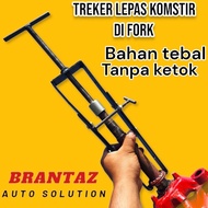 Treker komstir Lepas Komstir di segitiga Fork tampa ketok bahan kuat
