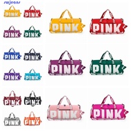 SWJEANS Pink Sports Gym Bag, Victoria Secret Multifunction Duffle Bag Pink, One Shoulder Crossbody Bag Large Capacity Waterproof Unisex Fitness Sports Bag Fitness
