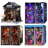 MOQ 1 Drop Shipping Book Nook Kit Miniature Book Nook DIY Miniature House Kit Architecture DIY House