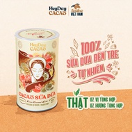 Bột cacao sữa dừa tự nhiên thuần chay – Lon 350g – Heyday Cacao