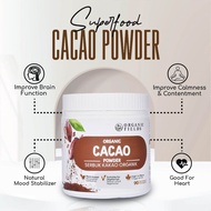 ORGANIC FIELDS Organic Cacao Powder (180g) | Superfood | Polyphenol | No Sugar