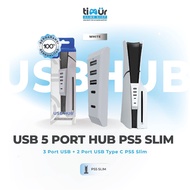 MESIN USB Hub 3 Port USB 2.0 + 2 Port Type-C Expansion Adapter 5-in-1 Accessories Console Machine PS