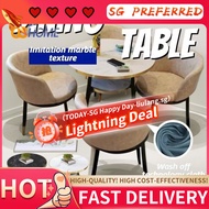 CCLL [2 Layer] Coffee Table Balcony Table And Chair Round Dining Table Outdoor Table Nordic Storage 