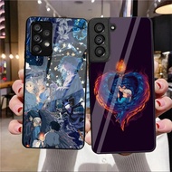 Howl's Moving Castle Studio Ghibli 01 Glass Phone Case For Samsung Galaxy A14 A16 A30 A22 A32 A33 A1