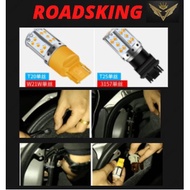 CAR MOTORCYCLE 12V CIVIC VIOS CITY ALZA ARUZ T20 1156 1141 7440 SIGNAL LIGHT LED  AMBER 2PCS