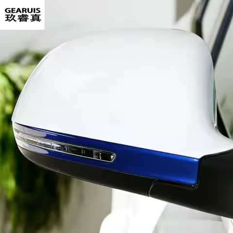Car Styling For Audi Q3 8U F3 A3 8Y A6 C7 C8 Rearview Mirror Anti Collision Decorative Strip scratch