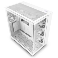 H9 Flow Dual-Chamber ATX Mid-Tower PC Gaming Case – High-Airflow Perforated Top Panel – Tempered Gla