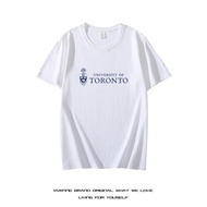 加拿大多倫多大學UofT紀念短袖留學生聚會純棉T恤男女休閑半袖夏