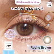 Glitzlens ROCHE BROWN [DIA14.0] วัสดุ silicone hydrogel