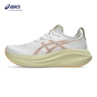 ASICS Men GEL-NIMBUS 27 Running Shoes in White/Fawn