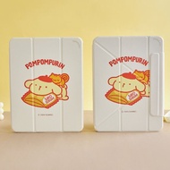 布丁狗趴在洋芋片強悍磁吸iPad三折/Y折保護殼