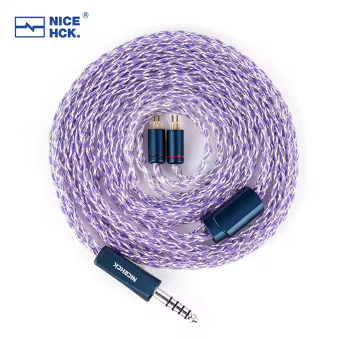 NICEHCK EpicLite Wire 6N Pure Silver Raw Material HiFi Earphone Replace 0.78mm 2Pin Cable for Monarc