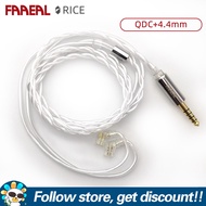 FAAEAL หูฟัง5N-OCC สายหูฟังโทรศัพท์ Litz ลวดสายไฟแบบอัพเกรดเอง QDC/0.78Mm 2PIN หูฟังสำรองเส้น3.5/4.4