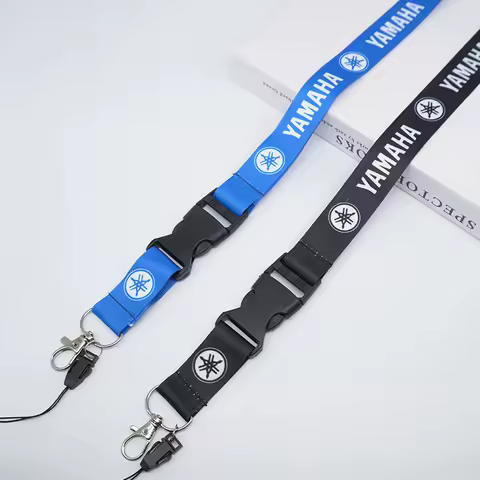 Car Emblem Lanyard Pass Work ID Mobile Neck Strap Anti-loss Key Chain For YAMAHA MT09 MT10 YZF R1 R3