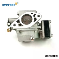 6H6-14301-01 Carburetor For Yamaha 2-Stroke 6HP 6C Outboard Engine Boat Motor Aftermarket Parts 6H6-