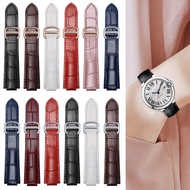Suitable for Cartier Cartier Blue Balloon Genuine Leather Watch Strap Convex Bracelet
