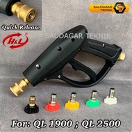 JET CLEANER H&L QL1900 QL2500 QUICK RELEASE PAKET NOZZLE SPRAY MESIN STEAM H&L QL 1900 QL 2500-Miray