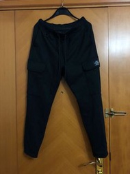 GU x SOPH. black 2 big side pockets joggers