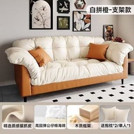 A120316現代簡約小戶用布沙發 客廳雙人沙發 double sofa 懶人復古沙發 梳化 sofa（包送貨free delivery）雙人梳化 Retro Sofa 沙發 梳發