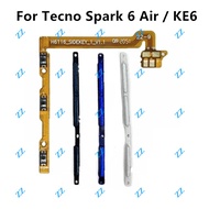 For Tecno Spark 6 Air / KE6 Power Volume Side Button Flex Cable Keys button on off volume up and dow