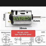 dinamo dc 12v rs 385/ motor dinamo dc 12v RS 385..