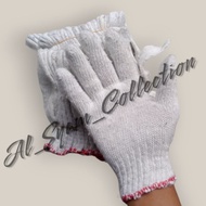 White Thread Gloves B6/ Rectangular work gloves Contents Gloves (12 Pairs) Building Work Gloves Qual