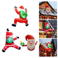 [epxrwv] Inflatable Santa Claus Outdoor Inflatable Santa Hanging Santa with Gift Bag Christmas Infla