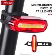 HOTWIND 1Pc Bicycle Tail Light LED Bike Front Rear Light Waterproof USB Rechargeable Mountain Bike R