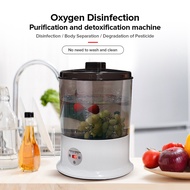 Washer Sterilizer Oxygen Concentrator Food Detoxification Washing Machine Dishes Bowls Cleaner Portable Ultrasonic Cleaner Machine Vegetables Fruits Cleaning Machine 9L