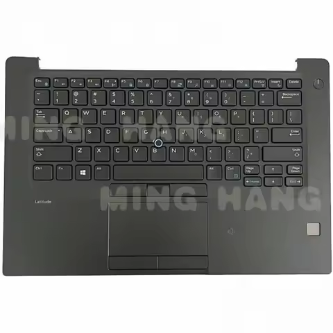 l 6FJX9 For Dell Latitude 7480 7490 Laptop Palmrest Touchpad US Backlit Keyboard