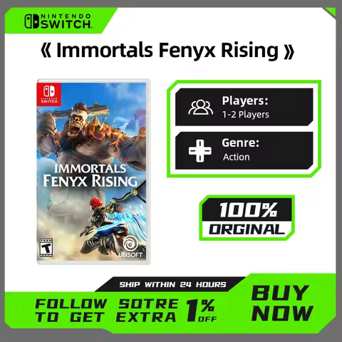 European Version Immortals Fenyx Rising - Nintendo Switch Games card Action Genre Support 1 Player f