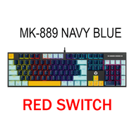 คีย์บอร์ด FANTECH MK889 KEYBOARD MECHANICAL คีย์บอร์ด RGB ปรับไฟได้ 13 โหมด คีย์บอร์ดเกมมิ่ง ประกันศ