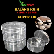 PEMBORONG 24PCS Balang Kuih Kedap Udara dengan penutup 1box 3008 hari raya kuih raya Snack Cookies B