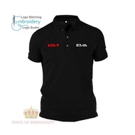 baju logo sulam Polo Tee Shirt KI EV6 GT-Line Sports EV Vehicle Car Baju T-Shirt men & women cotton 