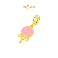 MASDORA 916 Gold Charms Charm Emas ~ Enamel Charm - Lollipop (EMAS 916/22K)