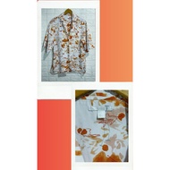 C0S 100% lyocell printed button down short sleeve top preloved B1