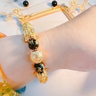 黑曜石招財貔貅手鍊