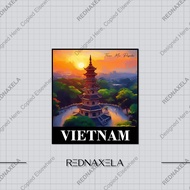 Country Vietnam Vinyl Sticker 1 Outdoor Travel Suitcase Sticker Waterproof Sticker