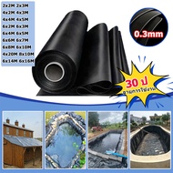 HDPE ผ้ายางปูบ่อปลา 0.3mm หนา พลาสติกปูบ่อ 2x2M 4x3M 6x8M 8x10M 6x16M ผ้ายางดำปูบ่อ  ผ้ายางดำปูบ่อ ผ